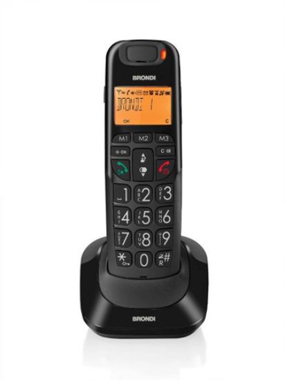 Immagine di Brondi Bravo Bright Telefono DECT Identificatore di chiamata Nero
