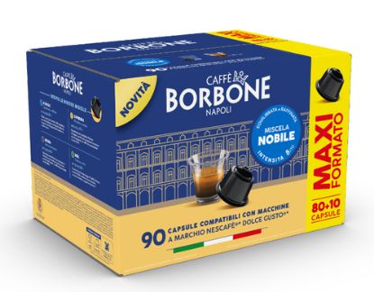 Immagine di Caffè Borbone DGBBLUNOBILE90N capsula e cialda da caffè Capsule caffè 90 pz