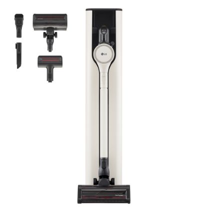 Immagine di LG CordZero All-in-One A9T, Aspirapolvere senza filo 260W, Auto-svuotamento, 2 spazzole + 2 accessori, Wi-Fi, Beige