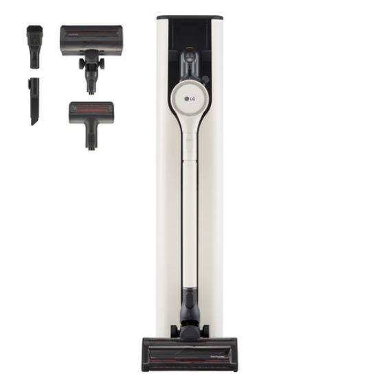 Immagine di LG CordZero All-in-One A9T, Aspirapolvere senza filo 260W, Auto-svuotamento, 2 spazzole + 2 accessori, Wi-Fi, Beige