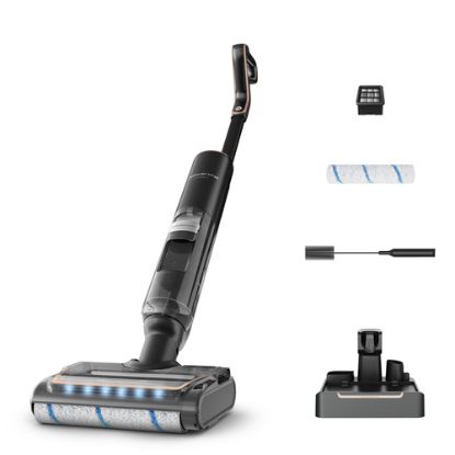 Immagine di Rowenta X-Clean 7 , Lavapavimenti Senza Fili, Autonomia 50', Tecnologia Smart, Assistente Vocale, Autopulizia e Asciugatura, Luci Led, Pulizia Bordi, GZ5736