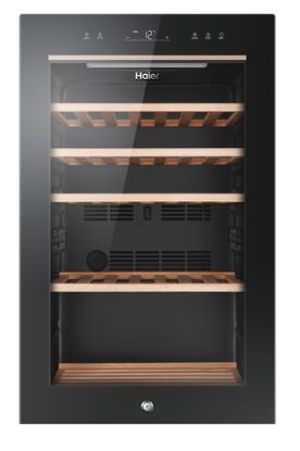 Immagine di Haier Wine Bank 50 Serie 5 HWS49GA Cantinetta vino con compressore Libera installazione Nero 49 bottiglia/bottiglie
