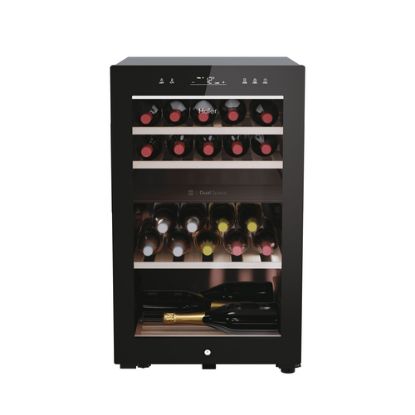 Immagine di Haier Wine Bank 50 Serie 7 HWS42GDAU1 Cantinetta vino con compressore Libera installazione Nero 42 bottiglia/bottiglie