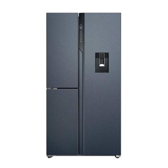 Immagine di Haier HSPR79F18EWMB Frigorifero Side By Side 3 Porte Libera installazione 573L E Nero