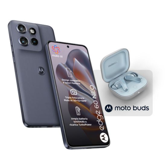 Immagine di Motorola edge Pack 2x1 60 Neo 8/256 Grisaille + Moto Buds