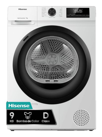 Immagine di Hisense DHQE900UWDC asciugatrice Libera installazione Caricamento frontale 9 kg Bianco