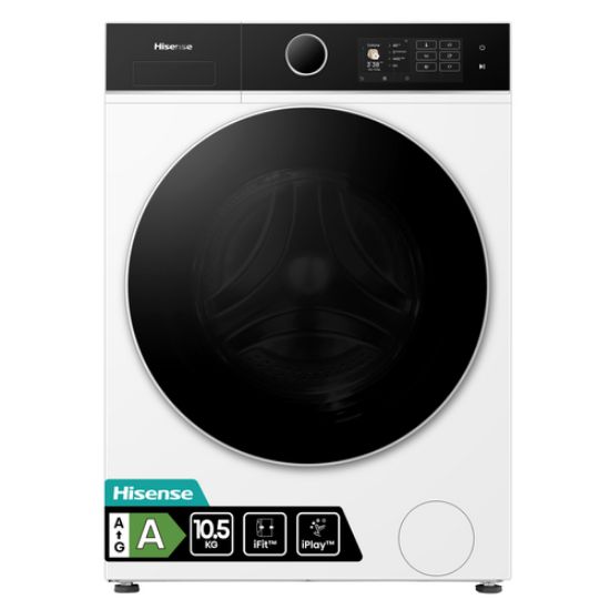 Immagine di Hisense WF5I1045BWQ lavatrice Caricamento frontale 10,5 kg 1310 Giri/min Bianco