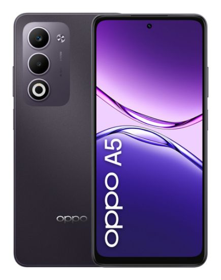 Immagine di OPPO A5 Smartphone, Foto AI 50MP, Frontale 5MP, Display 6.67” 90HZ LCD HD+, 6000mAh, RAM 6(Esp2GB/4GB/6GB)+ROM 128GB (esp1TB), IP65, [Versione Italia], Dark Purple
