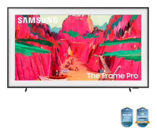 Immagine di Samsung The Frame Pro AI TV 65" QE65LS03FWUXZT 4K, Processore NQ4 AI Gen3, 4K AI Upscaling, Art Mode, Matte Display, Neo Quantum HDR, Dolby Atmos & OTS, Modern Frame Design, Vision AI Smart TV, 2025