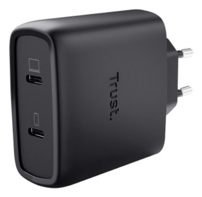 Immagine di Trust Maxo Caricabatteria a 2 porte USB-C GaN da 65 W