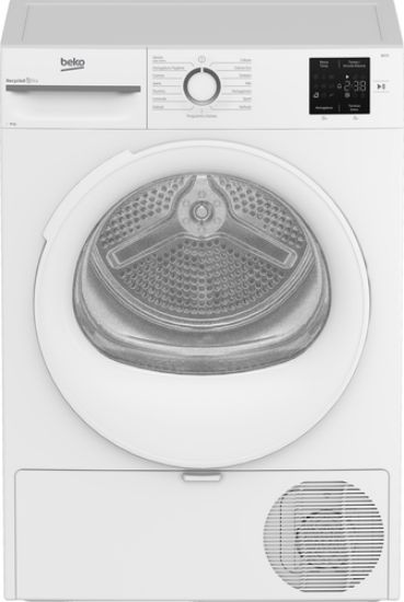 Immagine di Beko BMT103EW 10kg, classe D, linea estetica NX, display touch, colore bianco, oblò bianco
