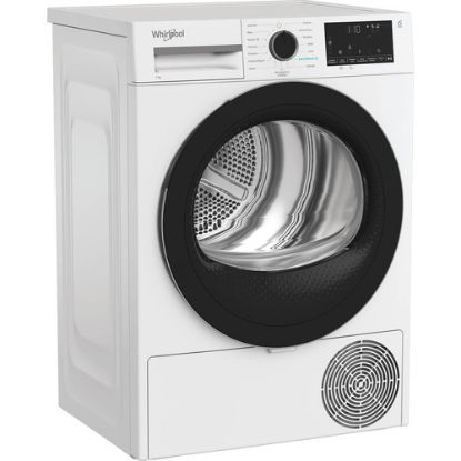 Immagine di Whirlpool C WD R47M WBS IT, Capacità 7kg, classe C, colore White, Display digitale XL, porta nera, Slim | Profondità mobile: 46 cm, Wi-Fi