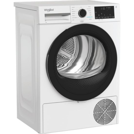 Immagine di Whirlpool C WD R47M WBS IT, Capacità 7kg, classe C, colore White, Display digitale XL, porta nera, Slim | Profondità mobile: 46 cm, Wi-Fi