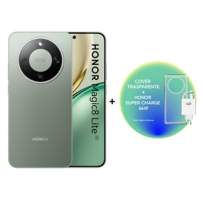 Immagine di Honor Magic8 Lite 5G 17,2 cm (6.79") MagicOS 9.0 USB tipo-C 8 GB 512 GB 7500 mAh Verde