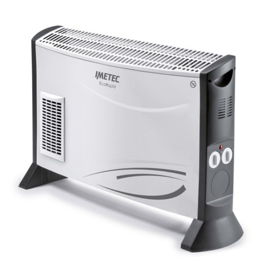 Immagine di Imetec Eco Rapid, Stufa Elettrica 2000 W, Tecnologia a Basso Consumo Energetico, Termoconvettore 4 Temperature, Termostato Ambiente, Silenzioso