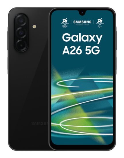 Immagine di Samsung Galaxy A26 5G, Smartphone con Funzioni intelligenti, Display Super AMOLED 6.7”, 6GB RAM, 128GB, Batteria 5.000 mAh, memoria espandibile, Black