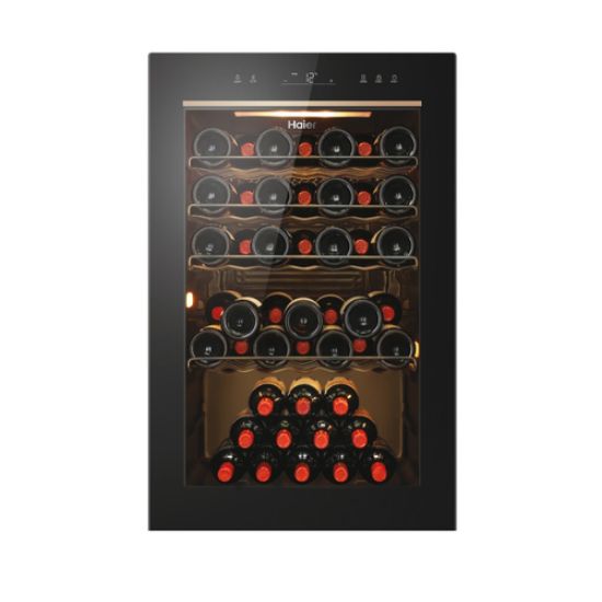 Immagine di Haier Wine Bank 50 Serie 3 HWS49GAE Cantinetta vino con compressore Libera installazione Nero 49 bottiglia/bottiglie
