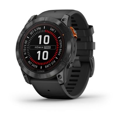 Immagine di Garmin fēnix 7X Pro 3,56 cm (1.4") MIP 51 mm Digitale 280 x 280 Pixel Touch screen Grigio Wi-Fi GPS (satellitare)