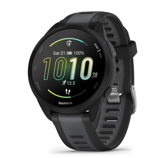 Immagine di Garmin Forerunner 165 3,05 cm (1.2") AMOLED 43 mm Digitale 390 x 390 Pixel Touch screen Nero GPS (satellitare)