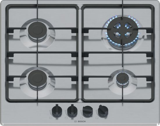 Immagine di Bosch Serie 4 PGH6B5K60 Piano cottura a gas 60 cm 4 fuochi Acciaio Inox