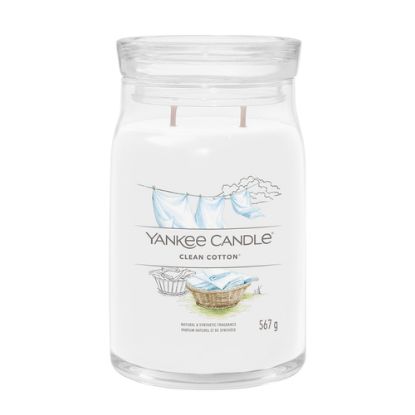 Immagine di Yankee Candle 1630644E candela di cera Cilindro Fiori di cotone, Fiore, Limone Bianco 1 pz