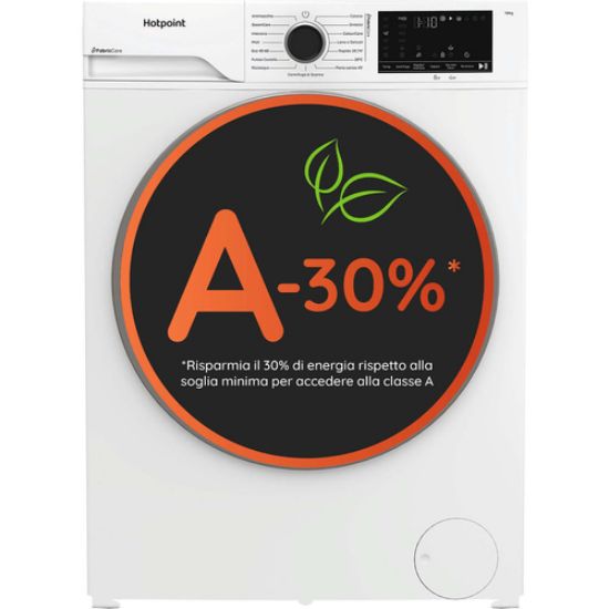 Immagine di Hotpoint Ariston HB 103 CARE IT, Capacità 10kg, classe A -30%, Motore Inverter, 1400 giri, Display digitale XL, Vapore,