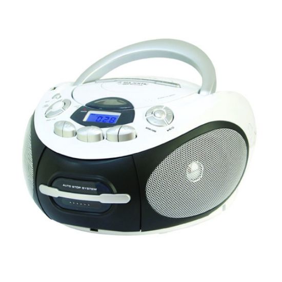 Immagine di New Majestic AH-2387R MP3 USB Nero, Bianco Lettore CD personale