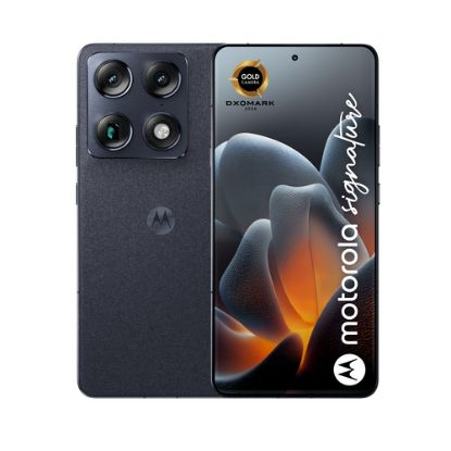 Immagine di Motorola signature 17,2 cm (6.78") Doppia SIM Android 16.0 5G USB tipo-C 16 GB 512 GB 5200 mAh Blu scuro PANTONE Carbon