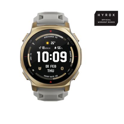Immagine di Amazfit T-rex 3 Pro 3,35 cm (1.32") AMOLED 44 mm Digitale 466 x 466 Pixel Touch screen Oro Wi-Fi GPS (satellitare)