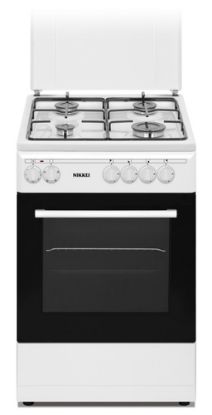Immagine di Nikkei Italia SN554WE cucina Elettrico Gas Nero, Bianco