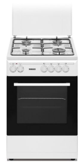 Immagine di Nikkei Italia SN554WE cucina Elettrico Gas Nero, Bianco