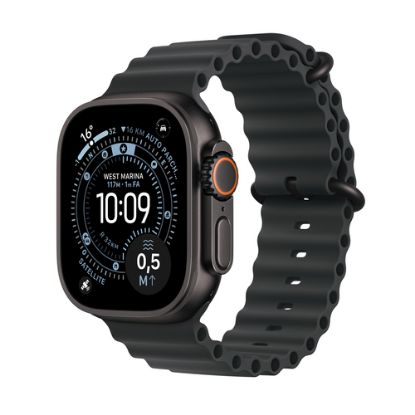 Immagine di Apple Watch Ultra 3 GPS + Cellular 49mm Cassa Titanio Nero con Band Ocean Nero