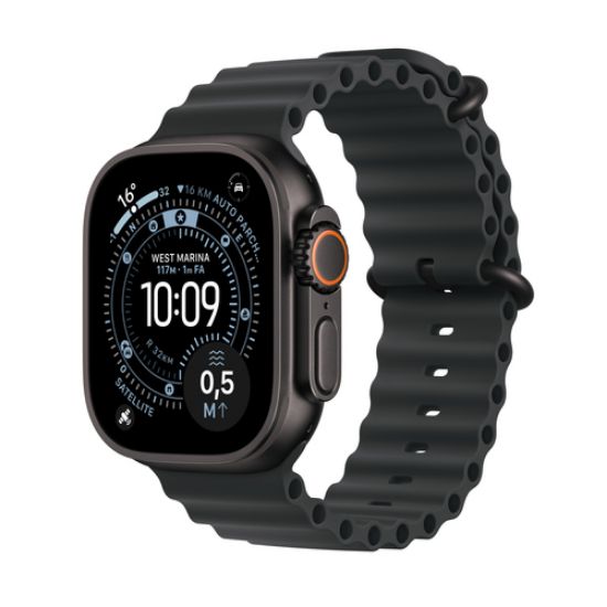 Immagine di Apple Watch Ultra 3 GPS + Cellular 49mm Cassa Titanio Nero con Band Ocean Nero