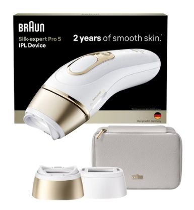 Immagine di Braun Silk-expert Pro PL5210 IPL Luce pulsata intensa (IPL) Oro, Bianco