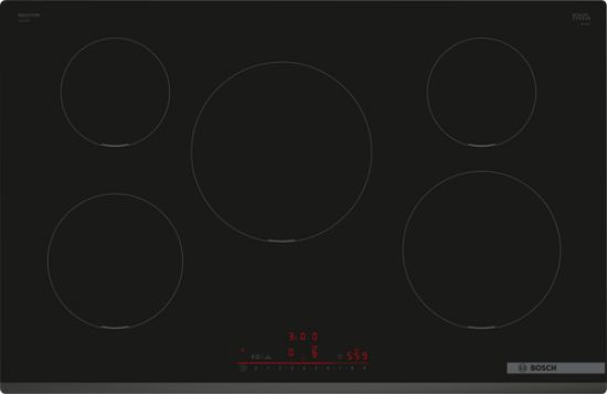Immagine di Bosch Serie 6 PIV831HB1E Piano cottura a induzione 80 cm 5 zone standard Nero