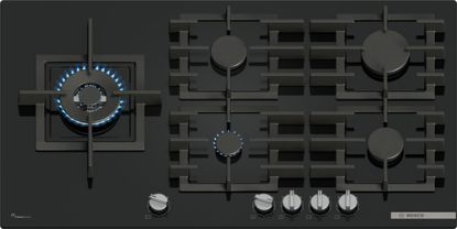 Immagine di Bosch Serie 6 PPM9A6I40 Piano cottura a gas 90 cm 5 fuochi Vetro Nero