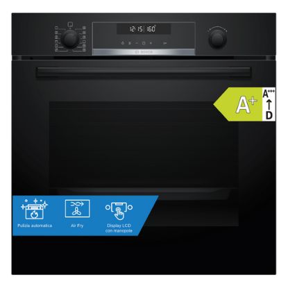 Immagine di Bosch Serie 6 HBG578BB3 Forno multifunzione Pirolitico Air Fry Nero Classe A+
