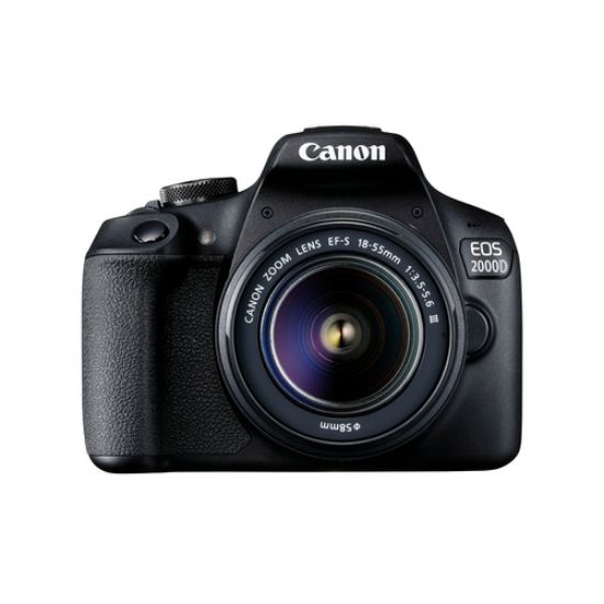 Immagine di Canon EOS 2000D + EF-S 18-55mm f/3.5-5.6 III Kit fotocamere SLR 24,1 MP CMOS 6000 x 4000 Pixel Nero