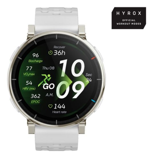 Immagine di Amazfit Active 3 3,35 cm (1.32") AMOLED Digitale 466 x 466 Pixel Touch screen Oro GPS (satellitare)