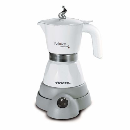 Immagine di Ariete 1358 Moka Aroma - Moka elettrica 2/4 tazze - Autospegnimento - Mantenimento temperatura per 30' - 400 Watt - Bianco