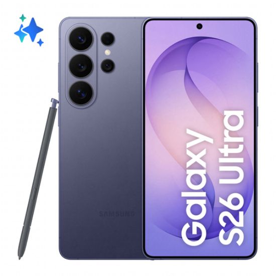 Immagine di Samsung Galaxy S26 Ultra Smartphone AI, 256GB, Privacy Display integrato, Processore potente, Assistente Foto, Camera 200 MP, 5000 mAh, Cobalt Violet