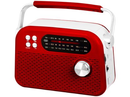 Immagine di Trevi Radio Wireless Portatile Multibanda USB Micro SD RDA 70 BR Rosso