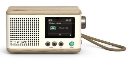 Immagine di Pure DAB+ Radio Classic Mini Portatile Digitale Crema, Legno