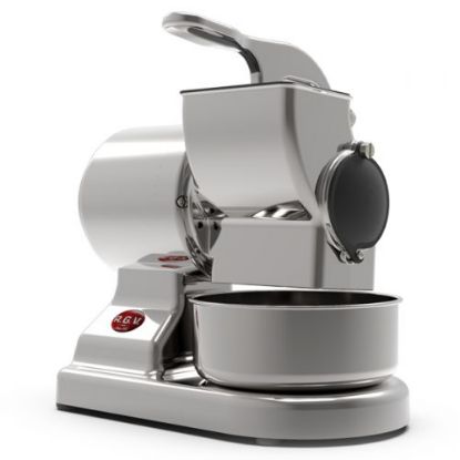 Immagine di RGV Robusta grattugia e spiralizzatore elettrici Grattugia elettrica Argento