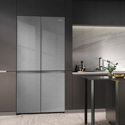 Immagine di Hisense RQ768N4GVE frigorifero side-by-side Libera installazione 591 L Argento