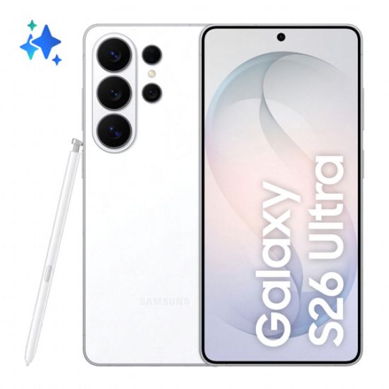Immagine di Samsung Galaxy S26 Ultra Smartphone AI, 256GB, Privacy Display integrato, Processore potente, Assistente Foto, Camera 200 MP, 5000 mAh, White