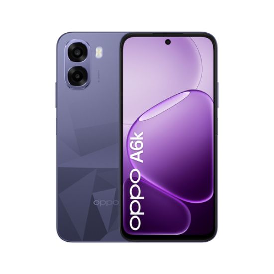 Immagine di OPPO A6k AI Smartphone, doppia fotocamera 13MP+QVGA, Selfie 5MP, Display 6.75” 120HZ IPS HD+, 6100mAh, RAM 4GB(Esp1GB/2GB/4GB)+ROM 256GB [Versione Italia], Crystal Black