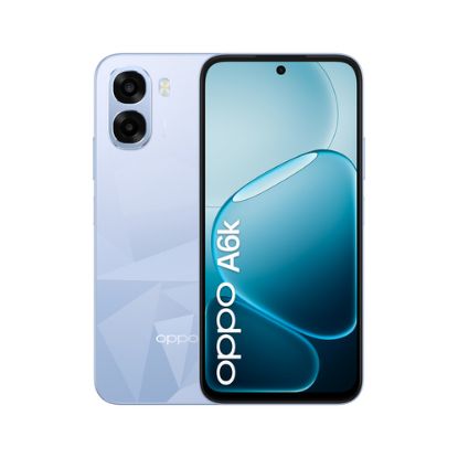 Immagine di OPPO A6k AI Smartphone, doppia fotocamera 13MP+QVGA, Selfie 5MP, Display 6.75” 120HZ IPS HD+, 6100mAh, RAM 4GB(Esp1GB/2GB/4GB)+ROM 256GB [Versione Italia], Crystal Blue