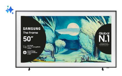 Immagine di Samsung The Frame AI TV 50" QE50LS03FAUXZT 4K, Processore NQ4 AI Gen2, 4K AI Upscaling, Art Mode, Matte Display, Quantum HDR, Dolby Atmos & OTS Lite, Modern Frame Design, Vision AI Smart TV, 2025