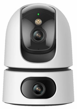 Immagine di Imou Ranger DUAL 6MP. Telecamera da interno a doppia ottica (3MP+3MP), motorizzata, sirena integrata e faretto, rilevamento suoni anomali/umano/animale, smart tracking, funzione privacy, visione notturna, comunicazione bidirezionale, Wi-fi 2.4Ghz, registrazione su Micro SD (fino a 512GB) - NVR o Cloud. Certificazione GDPR.